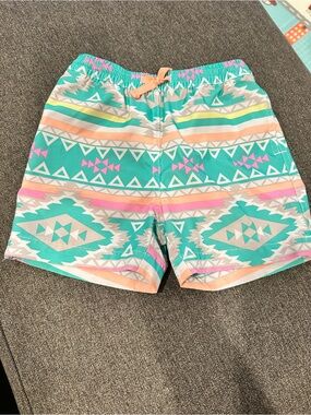 🤑EU Chubbies Aqua Aztec Print Swim Short Trunks🤑